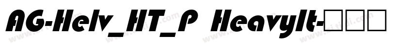 AG-Helv_HT_P HeavyIt字体转换